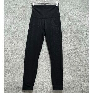 AS Revival Leggings‎ Women's Small Black Logo Animal Printed Activewear Workout